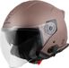 Bogotto H586 BT Solid Mat Bruin Bluetooth Jethelm - Helm