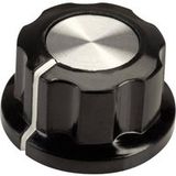 SCI RN-99E(6.4mm) Bouton rotatif Avec pointeur Noir, Blanc (Ø x h) 22.9 mm x 12.7 mm 1 pièce(s)