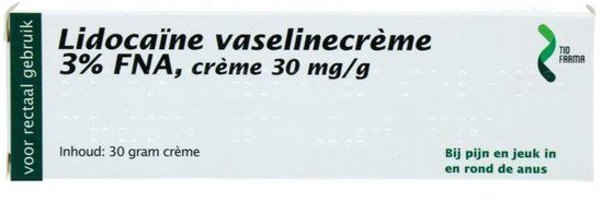 Tiofarma Verdovende creme Lidocaine- vaseline 3% - 30 gram