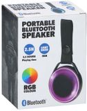 Merkloos Portable Bluetooth Speaker 3W Zwart met Verlichting