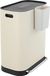 Merkloos Keter Dubbele prullenbak 16 gallon met softclose deksel en trapbediening, amandelkleurig