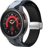 Strap-it Smartwatch bandje - Grey Camo magnetisch siliconen bandje geschikt voor Samsung Galaxy Watch 7 (40 & 44mm) / Galaxy Watch 6 (Classic) / Galaxy Watch 5 / Galaxy Watch 5 Pro / Galaxy Watch 4 / Galaxy Watch 4 Classic / Watch FE