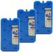 Arte r Artesania Cerd Koelelementen plat - Set van 8x stuks - 14 x 2 x 25 cm - blauw - 400 gram