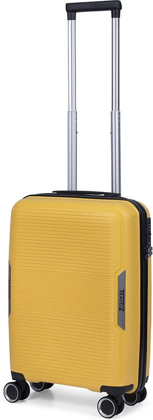 TravelZ Swinger Handbagage koffer 55cm - Hardcase - Geel