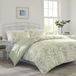 Natalie Sage Ensemble de literie réversible pour lit simple, 100% coton