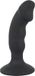 Black Velvets – Vibratie Anaal Plug met Zuignap Licht Gebogen Penis Vorm voor P-Spot Stimulatie – 14 cm - Zwart