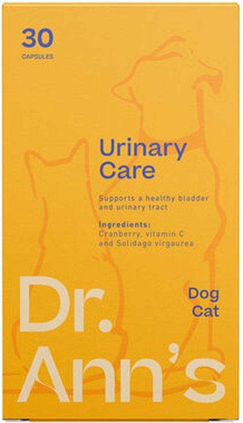 Dr. Ann's Urinary Care Supplementen Hond en Kat - 3 x 30 capsules