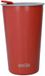 La Cafetière Pavia Mug de voyage isotherme 400 ml mug à café isotherme réutilisable pour boissons chaudes et froides, acier inoxydable, rouge