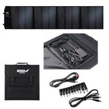 DEDRA 100W zonnepaneel, draagbaar zonnepaneel, 100W vermogen, vier monokristallijne zonnecellen, handig voor buitenactiviteiten of kamperen, gemakkelijk te vervoeren, LED, beschermingsklasse: IP65