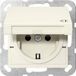 Gira Prise SCHUKO KD + SP SRK System 55 Crème Blanc