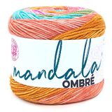 Lion Brand Yarn Mandala Ombre Garen, Rustig, Een streng