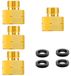Laiton adaptateur de gaz GPL 2 pièces