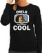 Bellatio Decorations Bol Dieren uilen sweater zwart dames - owls are serious cool trui - cadeau sweater ransuil/ uilen liefhebber XXL