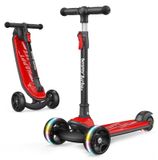 Vélo d'enfant à trois roues avec selle réglable – Jaune/Noir/Rouge