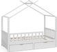 Vitalispa Franka Lit pour enfant – 80x160 cm avec 2 tiroirs Blanc