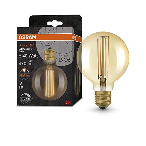 OSRAM Lamps OSRAM Vintage 1906 LED lamp, gold tint, 5.8W, 470lm