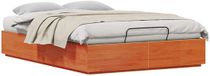 vidaXL Ottoman Bedframe met Opbergruimte Wasbruin 120 x 200 cm