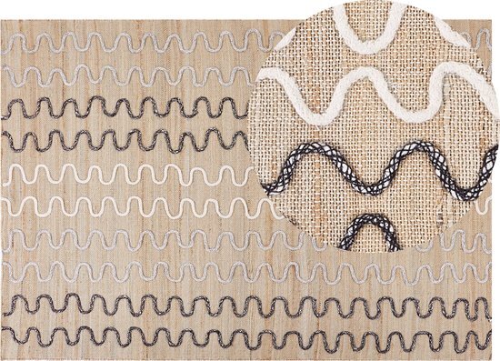 SOGUT - Jute vloerkleed - Beige - 160 x 230 cm - Jute