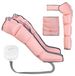Appareil de massage par compression d'air - Système à 4 chambres - Massage corporel complet - Convient pour les jambes et les pieds - Relaxation musculaire - Non électrique - Rose