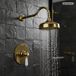 PaulGurkes Duschset Unterputz Gold Regendusche Nostalgie Retro Luxus Dusche Set