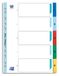 Oxford Kunststof tabbladen A4, Strong-Line, cijfers 1-5, 5-delig, 25 stuks