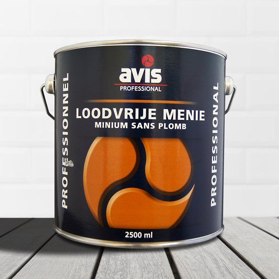 Avis Loodvrije Menie - 1 ltr - Grondverf - Voor buiten - Mat