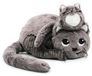Les duéglingos Les Ptipotos - Pluche Knuffel Miaou De Kat Moeder En Haar Grijze Baby
