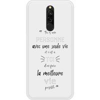 Redmi Bedrukt siliconen hoesje compatibel met Redmi Note 8 Une Seule Vie