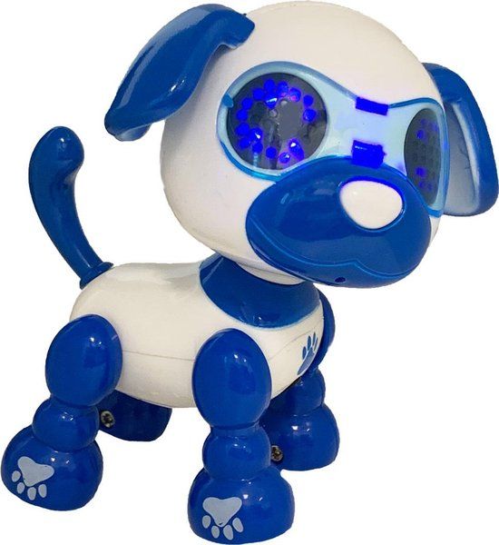 Gear2Play Robo Puppy Robot Hond - Blauw/Wit - 5+ jaar