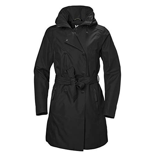 Helly Hansen Women's Welsey II Waterproof Rain Trench Coat with Hood - 7040056689395