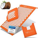Wellax Acupressuurmat met kussen - Oranje