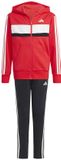Adidas Seasonal Essentials Tiberio 3 Stripes Fleece Trainingspak Rood 15-16 Years Kinderen