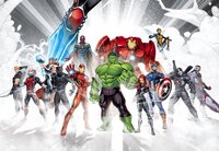 KOMAR Avengers Unite Papier Fotobehang 368x254cm 8-Delen