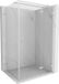 Mexen Lunar T cabine de douche avec porte battante droite 125 x 120 cm, transparent, nickel brossé