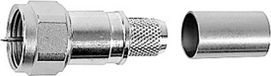 Telegärtner J01600A0009 F-connector Stekker, recht 75 Ω 1 stuk(s)