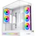 Xigmatek Pano II Air RGB boîtier E-ATX Mid Tower avec panneaux en verre (blanc)