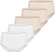Speidel Dames midi slip 5 pack Cotton & More beige / wit