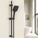 Merkloos Douchestang met douche, zwart, 70 cm