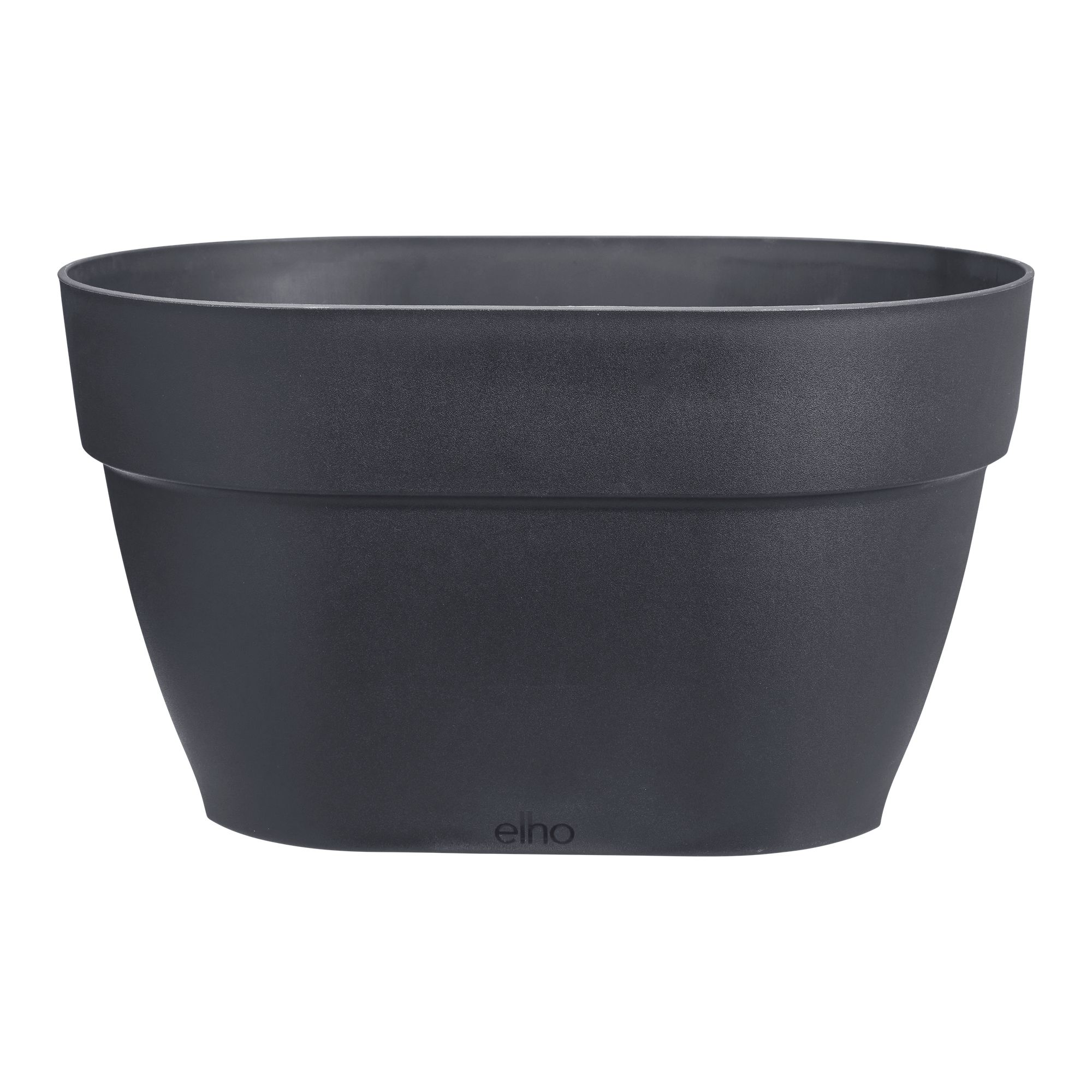 Elho Outdoor Rectangle Planter - 100% Recycled Plastic - Black - 40x26x22 cm