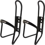 Edge Gransier 2x Bidonhouder aluminium - Zwart - Mountainbike Racefiets bidonhouders - compatibel Tacx/elite