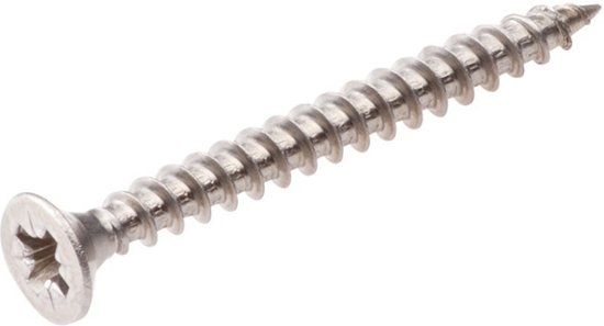 Hoenderdaal spaanderpl.schr.(a2)-pk 3.0 x 12 mm pozidrive RVS - doos Ã 200 stuks