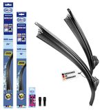 alca® Essuie-glace pour VW POLO VIVO Hayon 03.2010 - 03.2019, SUPER FLAT Balai d'essuie-glace plat, design extra plat, Flexible, revêtement nanographique