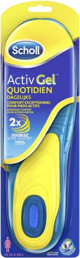 Scholl ActivGel Inlegzolen Dagelijks Vrouw - 2 stuks