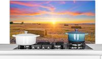 KitchenYeah Spatscherm keuken 120x60 cm - Landschap - Aluminium