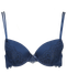 Demi-soutien-gorge rembourré - Bleu