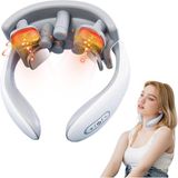 Merkloos Nekmassager - Pulsnekmassager - Massageapparaat - Slimme elektrische nekmassager - Verwarmd - Nek- en schoudermassager met meerdere standen