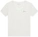 Guess T-shirt dames New Vn Mini Logo V-hals Korte mouw Katoen M Zuiver wit