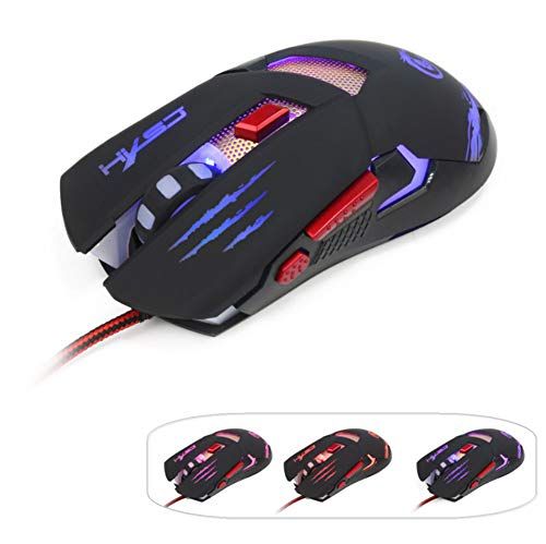 FOOSKOOSB Gaming Muis Bedraad - Metalen Basis - Macro Definitie - 4 Kleuren