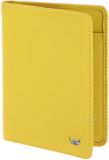 Golden Head Leren identiteitskaarthoesje Madrid RFID Protect Ausweisetui 4480 Sonnengelb geel