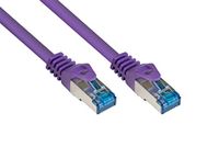 Good Connections S/FTP CAT6a 10 Gigabit netwerkkabel / paars - LSZH - 0,50 meter